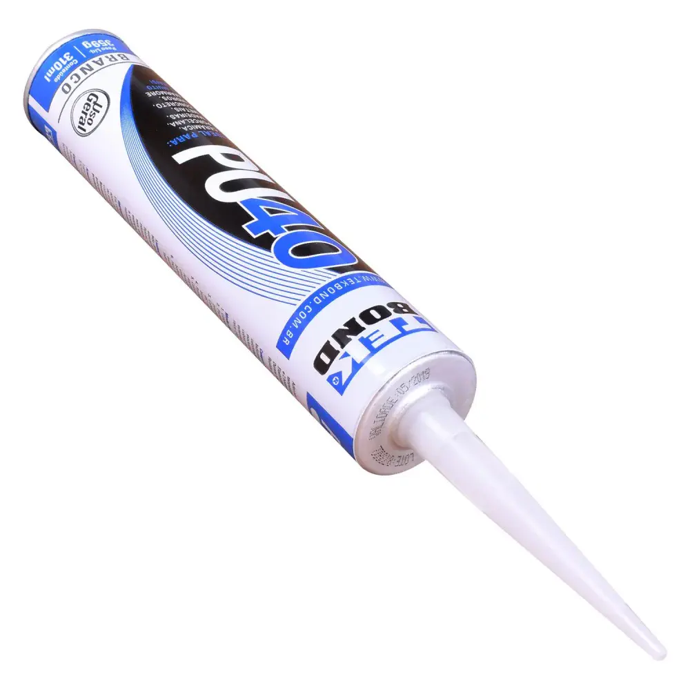 Adesivo poliuretano PU40 branco cartucho 310ML Tekbond — fotografia 4