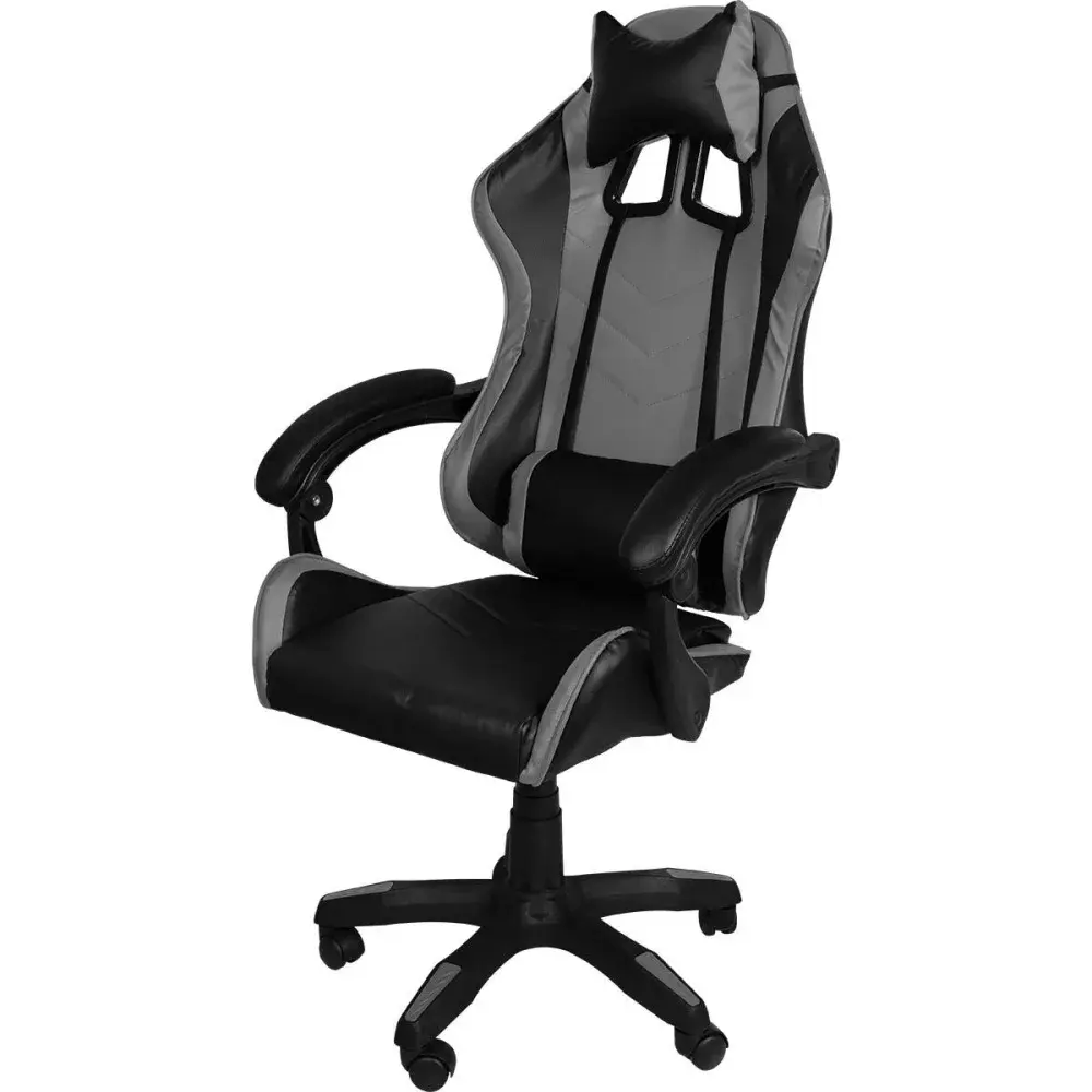Cadeira gamer cinza e preta 120KG Kala — fotografia 4