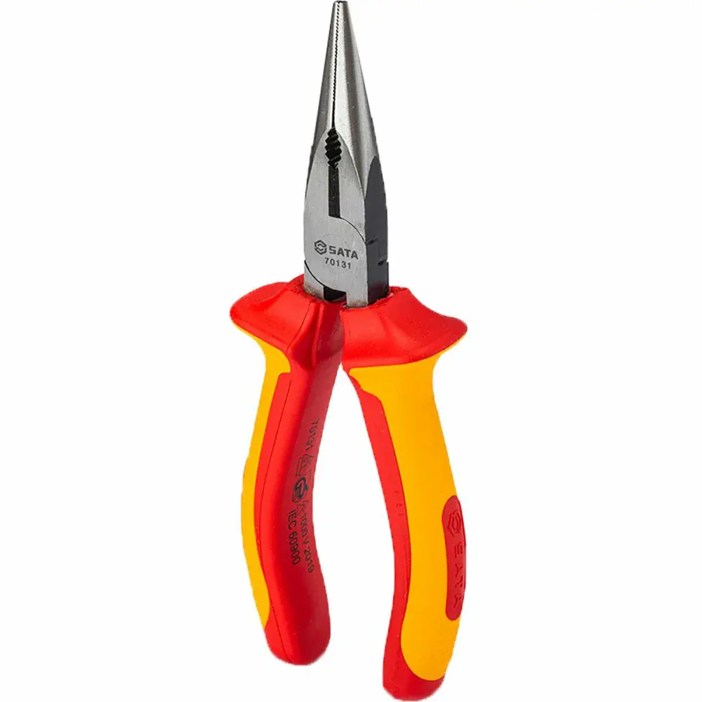 Alicate meia cana longo isolado vde 6” Sata — fotografia 8