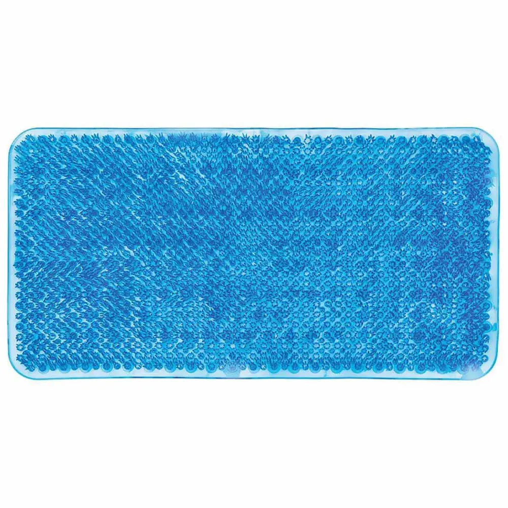 Tapete para box azul 65X36CM antiderrapante Kala — fotografia de referência