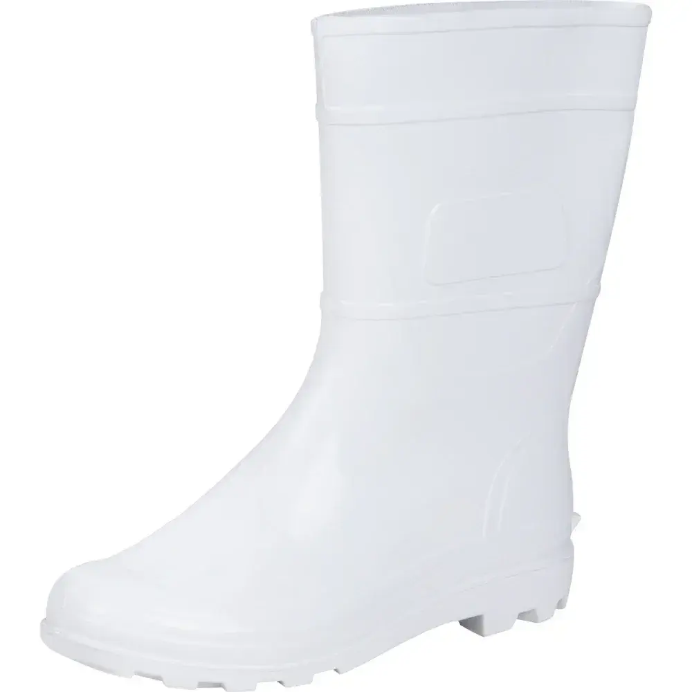 Bota pvc branca nr 40 cano médio com forro Kala — fotografia 7