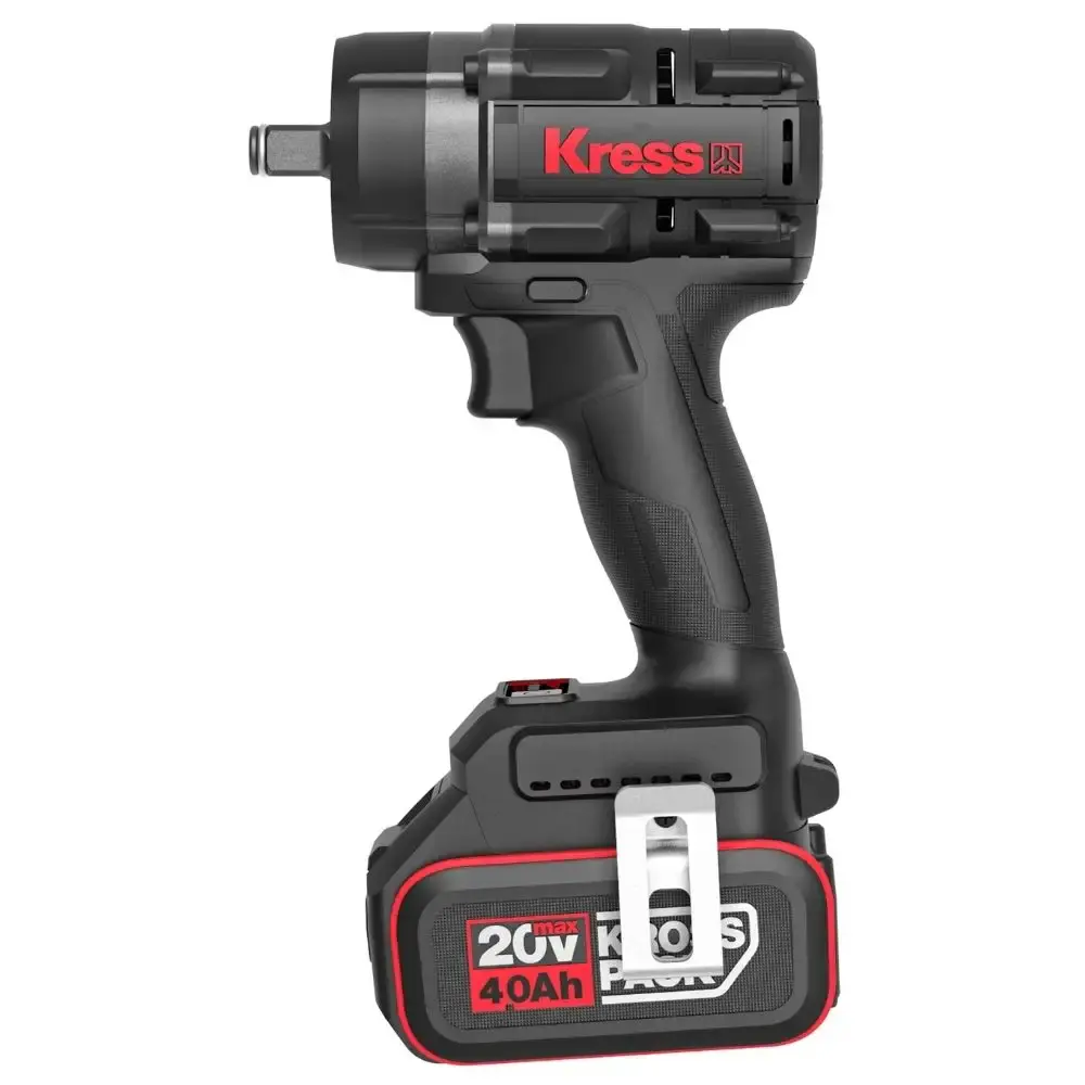 Chave de impacto 1/2POL 700NM 4,0AH brushless 20V sem bateria e carregador Kress — fotografia 3