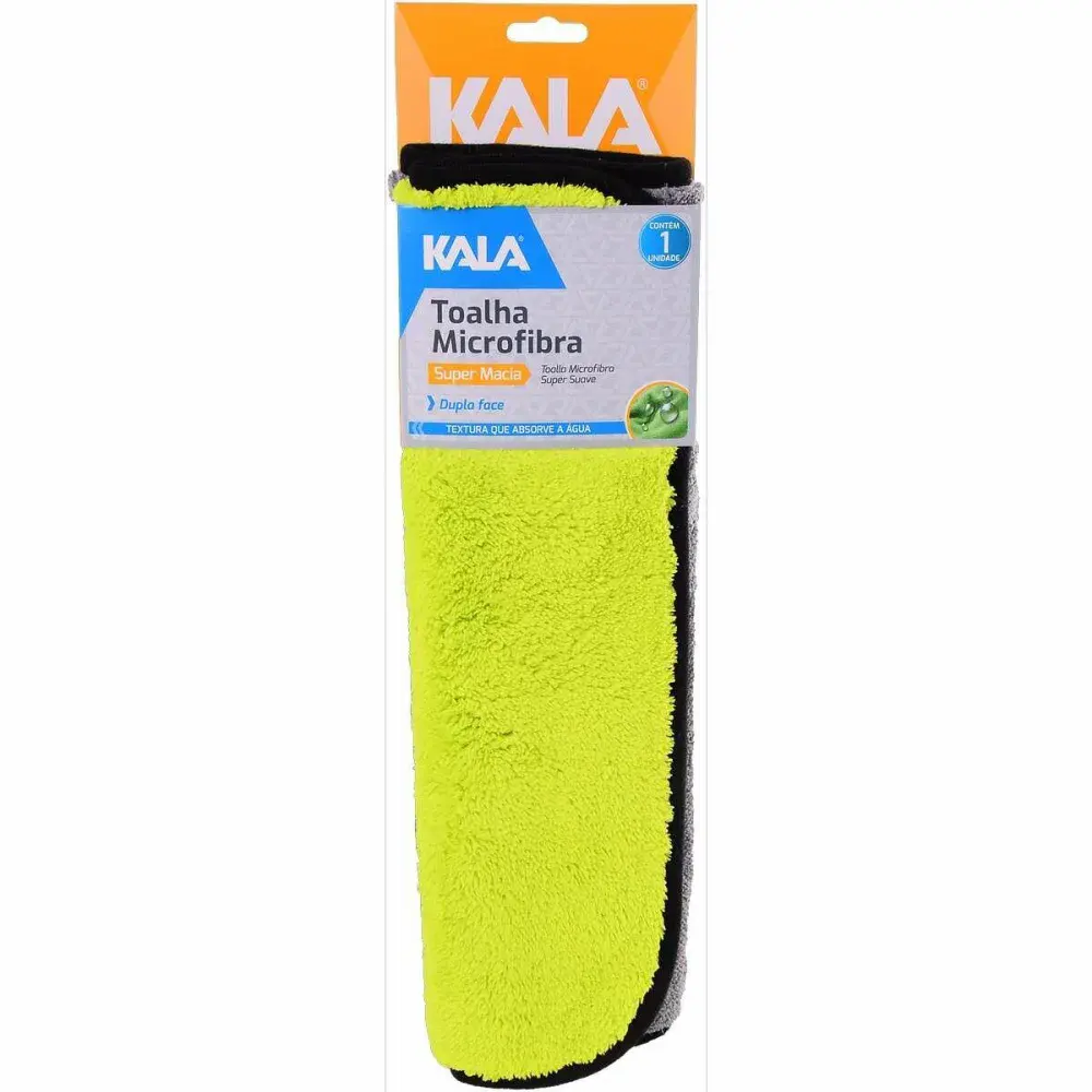 Toalha microfibra macia dupla face 45CMX38CM Kala