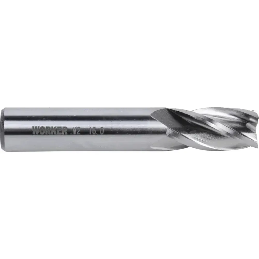 Fresa de topo reto aço rápido 16MM haste 16MM Worker — fotografia 6