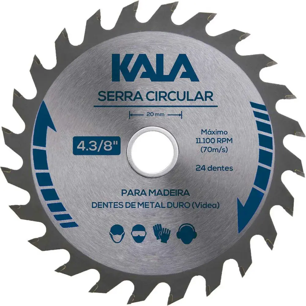 Serra circular para madeira com 36 dentes 7.1/8”-180MM Kala — fotografia de referência