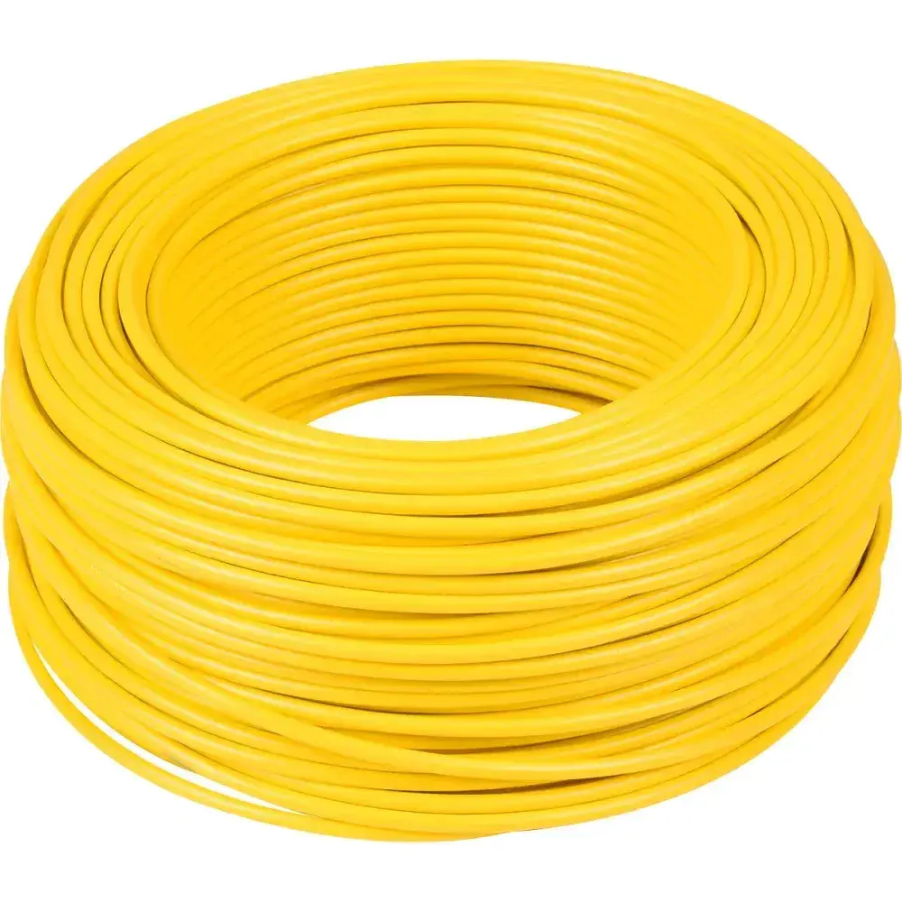 Cabo flexível 2,5MM amarelo 750V 100M Liege — fotografia 2
