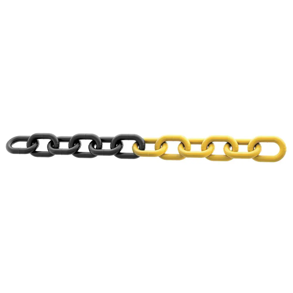 Corrente plástica 6MMX10M amarelo e preto Worker