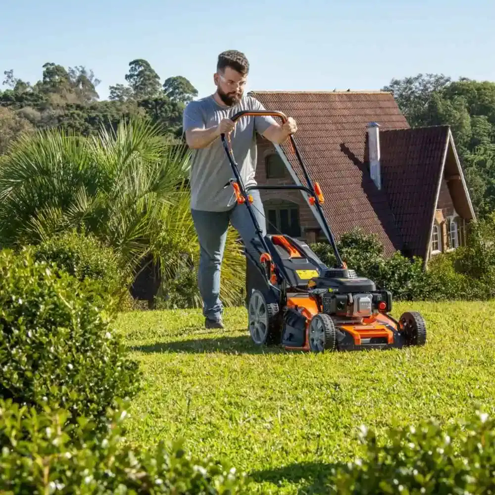 Cortador de grama a gasolina 530MM 159CC CC53M com recolhedor Tramontina — fotografia 6