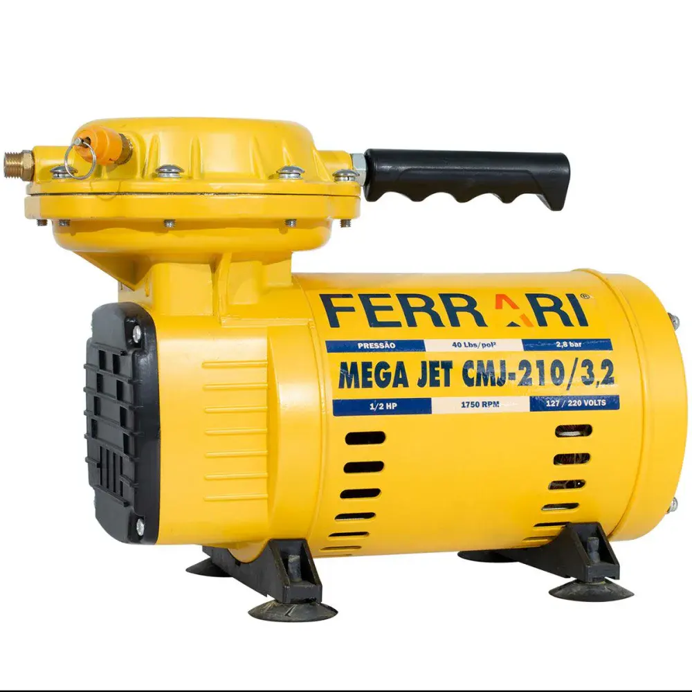 Compressor de ar direto bivolt 3,2 pés 40PSI CMJ210 Ferrari — fotografia 3