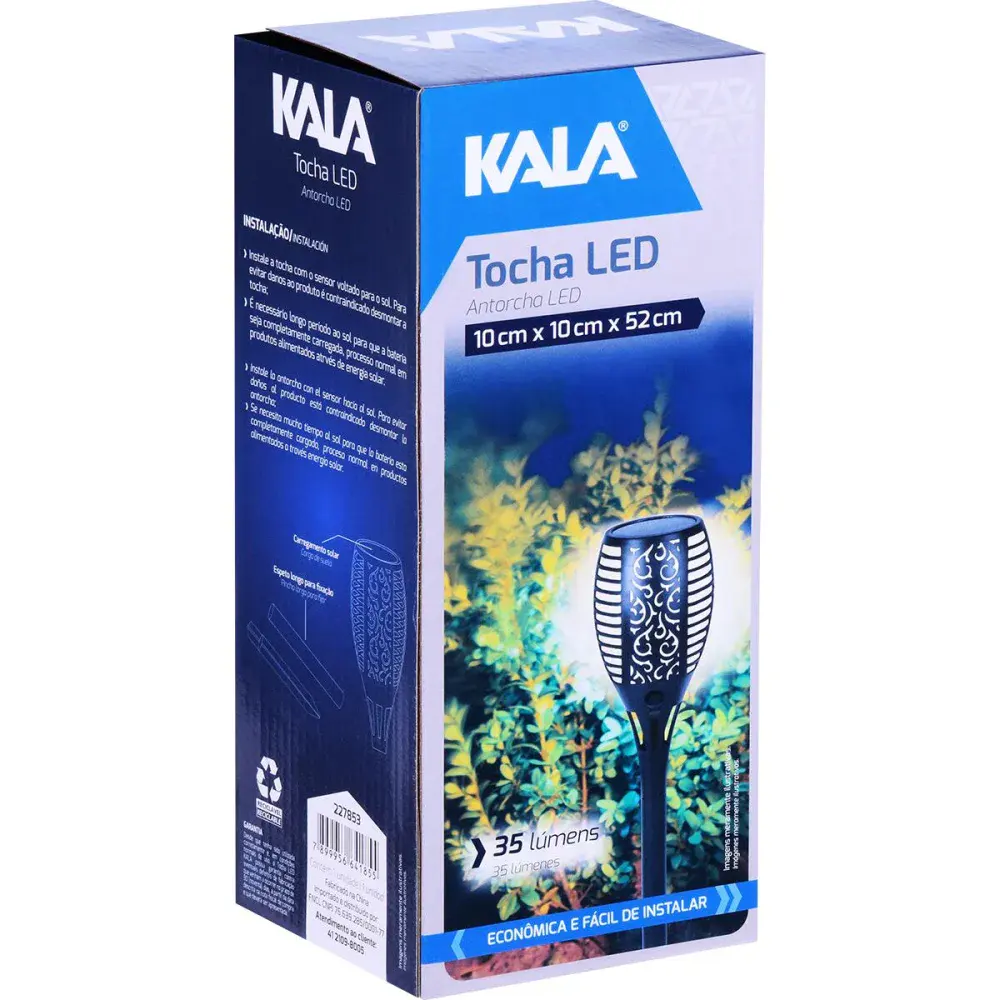 Luminária tocha solar de led 35LM 1800MAH Kala — fotografia 5