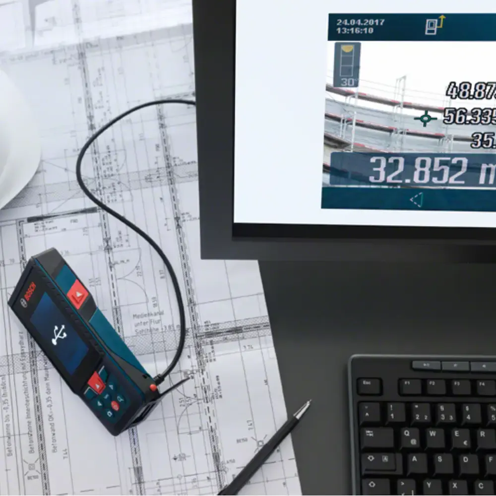 Trena laser Bosch GLM 120 C alcance 120m com Bluetooth — fotografia 10
