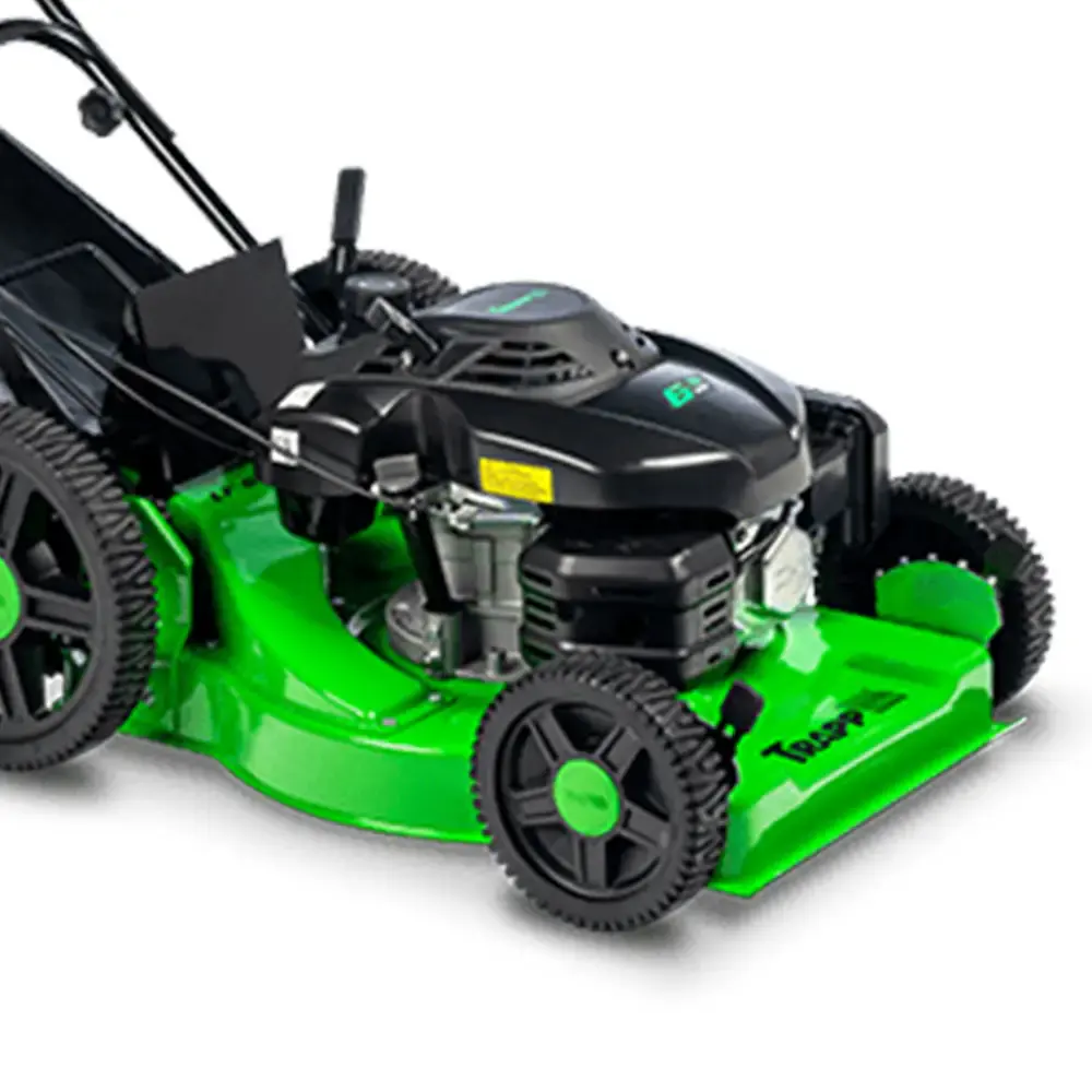 Cortador de grama gasolina 6.5 HP 4T recolhedor roda alta LF-650RM Trapp — fotografia 4