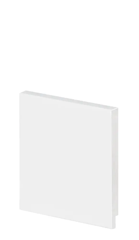 Rodapé slim liso 2,40M 100X10MM branco Arquitech
