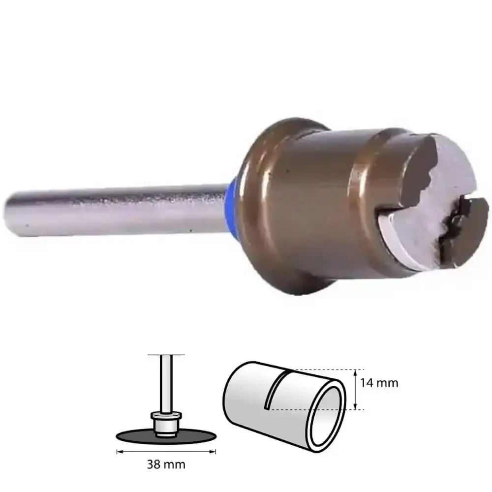Mandril EZ lock EZ406-02 com 5 discos de corte 38MM para metal Dremel — fotografia 5