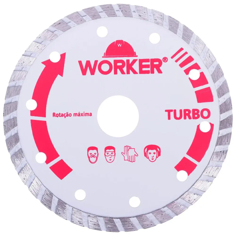 Disco diamantado 115MM turbo Worker — fotografia de referência