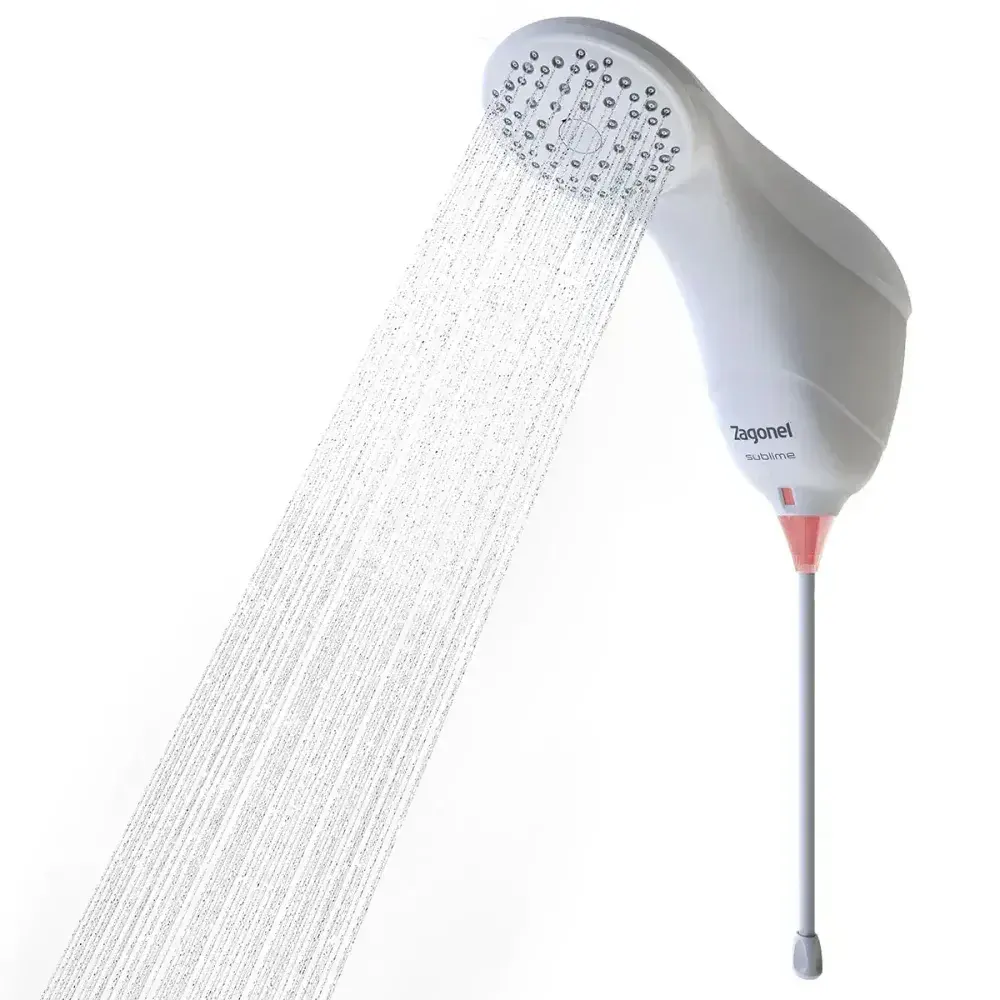 Ducha eletrônica sublime branco 7500W 220V Zagonel — fotografia 4