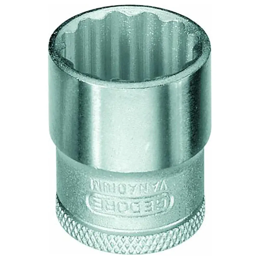 Soquete estriado em cromo vanadio 3/8” 9MM Gedore — fotografia de referência