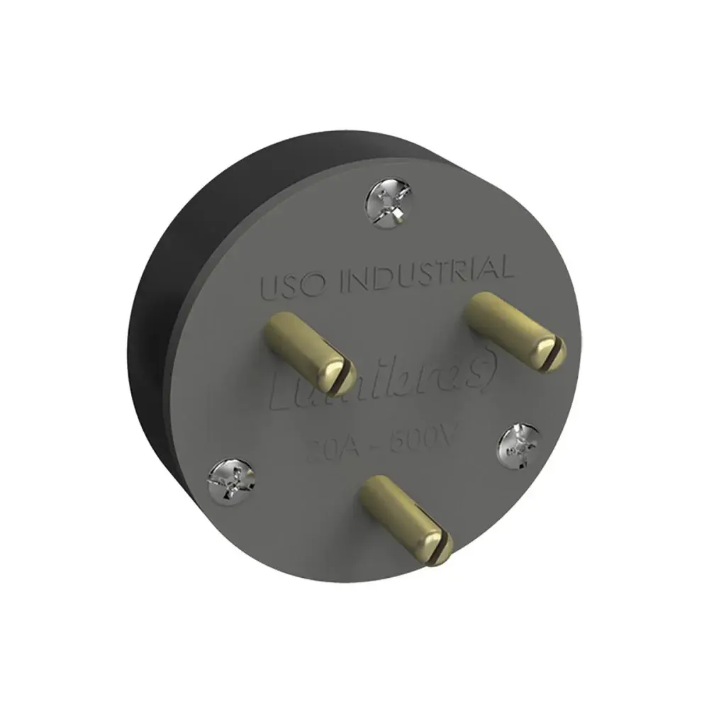 Pino flecha Lumibras 3X32A nylon fibra cinza