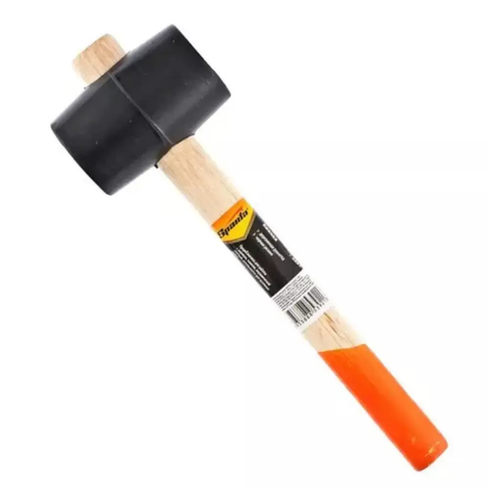 Martelo de borracha com cabo de madeira 70MM 680G 1115555 Sparta