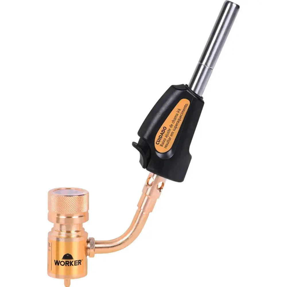Kit cilindro de gás mapp aço com maçarico portátil Worker — fotografia 9