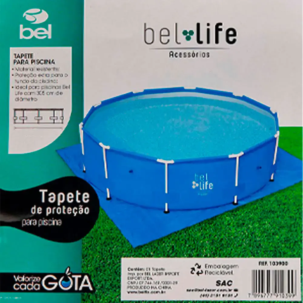 Forro para piscina com armação 3.96MT 6200L a 8200L 103800 BEL — fotografia 5