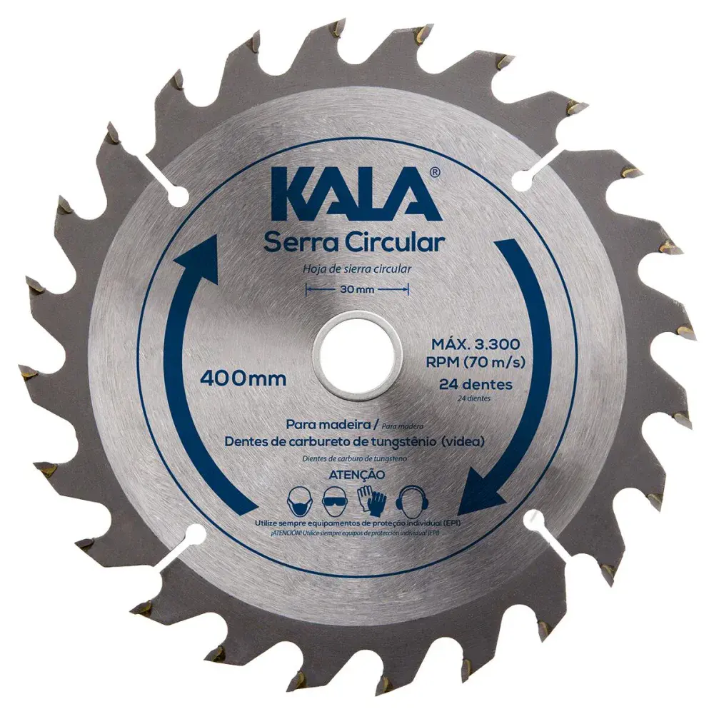 Serra circular para madeira com 24 dentes 16” 406MM Kala — fotografia de referência