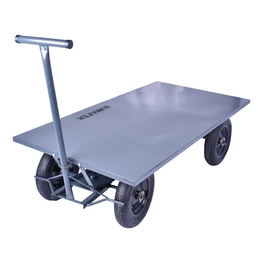Carrinho plataforma 600KG aço metálico Bumafer – modelo básico