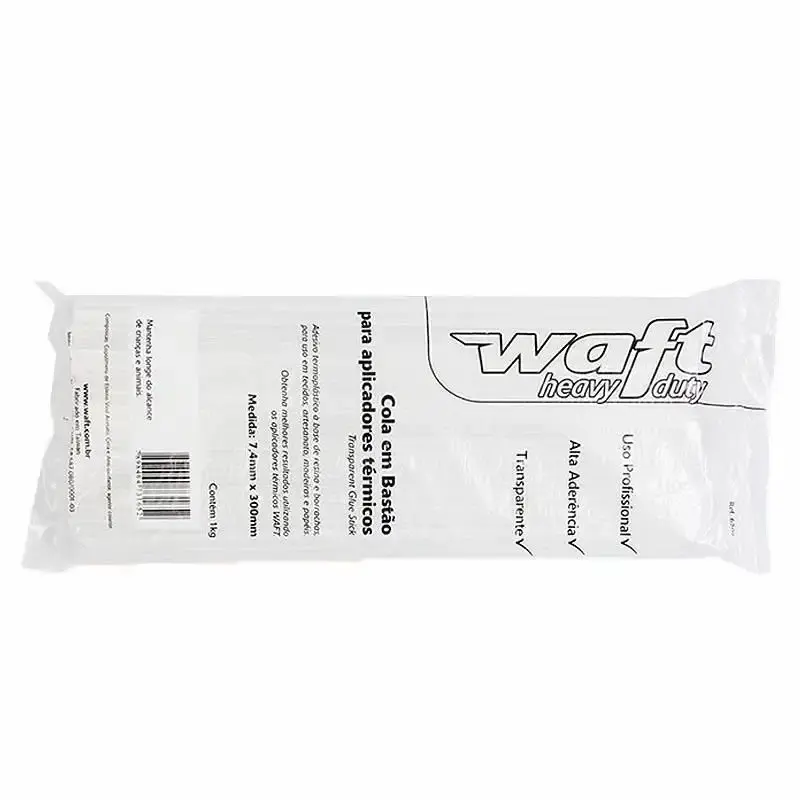 Refil cola quente para pistola silicone fino 1,0 KG 6202 Waft — fotografia 3