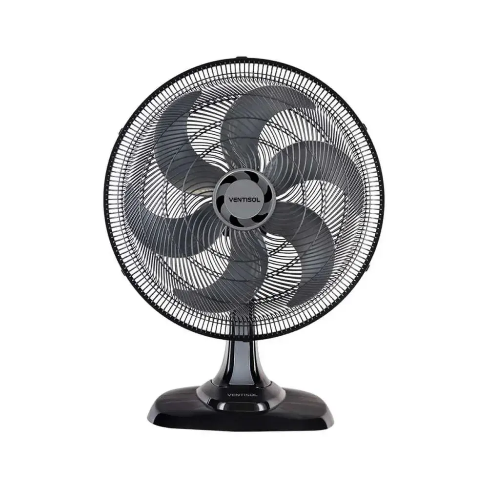 Ventilador de mesa turbo 6 pás 50CM preto 220V Ventisol
