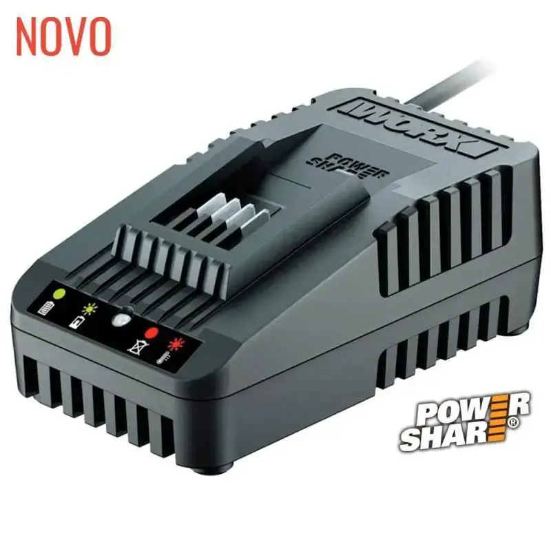 Kit esmerilhadeira angular à bateria 20V com bateria 4AH e carregador power share Worx — fotografia 4