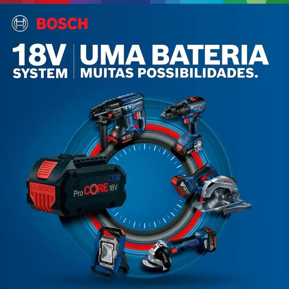 Lixadeira roto orbital 18V 5 POL GEX 185-LI com bateria 4AH Bosch — fotografia 4