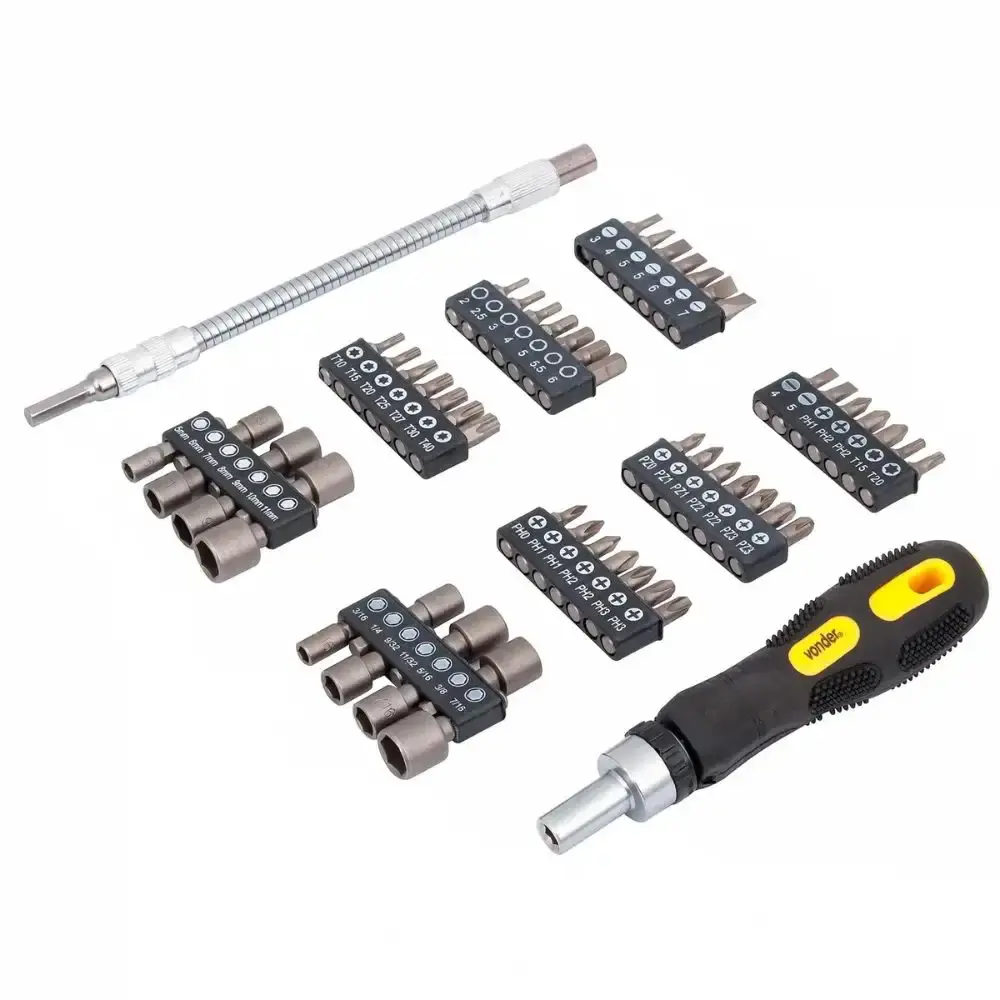 Kit de bits para parafusadeira com 58 peças Vonder — fotografia 5