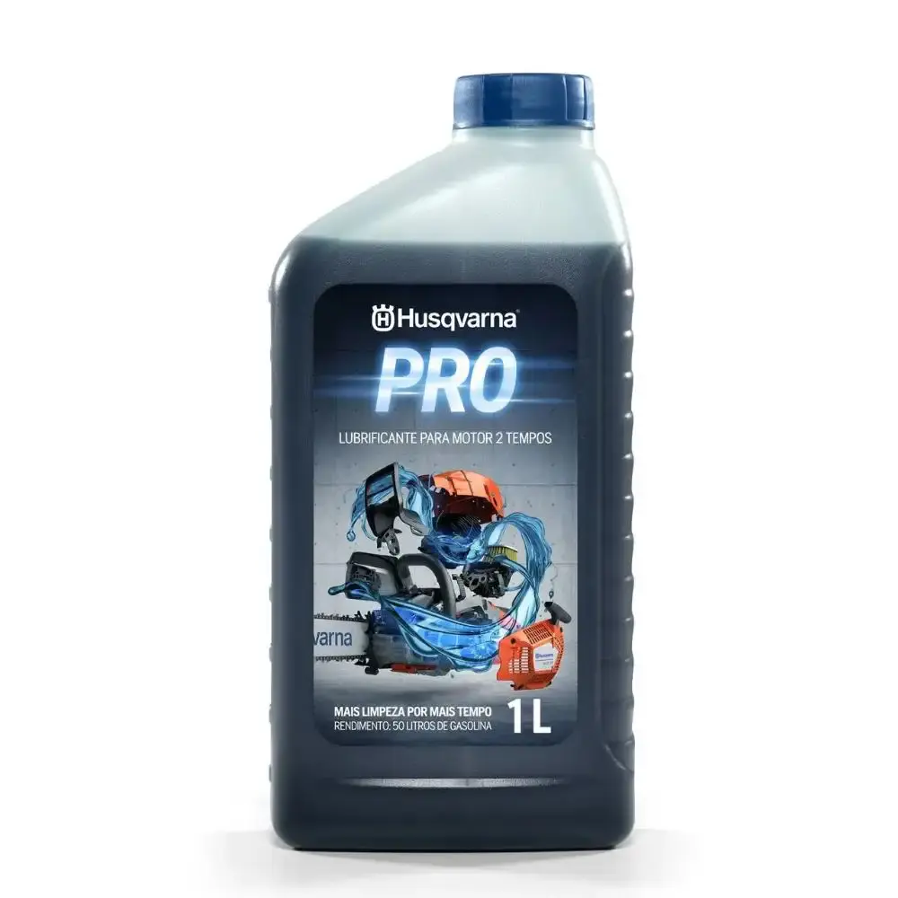 Óleo lubrificante para motor 2 tempos 1 litro Husqvarna — fotografia de referência