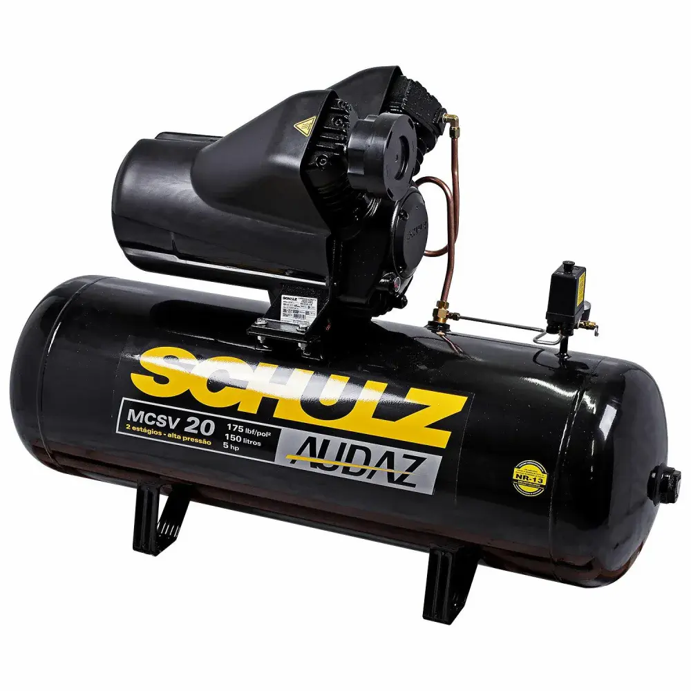 Compressor de ar audaz mcsv 5HP 150L 220/380V Schulz — fotografia 2