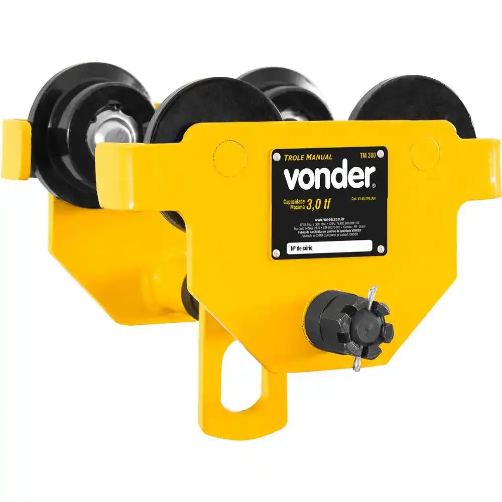 Trole manual 3,0 toneladas TM300 Vonder — fotografia de referência