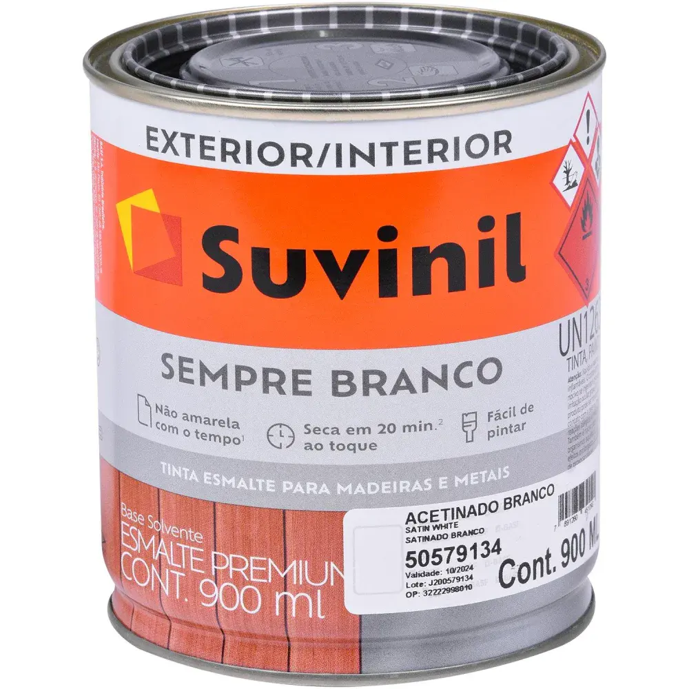 Tinta esmalte sempre branco acetinado branca 900ML Suvinil
