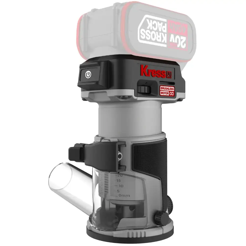 Tupia 6MM para laminado brushless 20V sem bateria e carregador Kress — fotografia 5