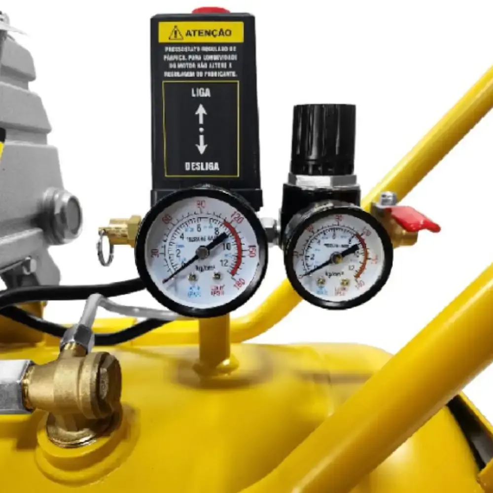 Compressor de ar 43L 2,5HP 220V com parafusadeira furadeira de impacto 12V bivolt Tekna evald — fotografia 6