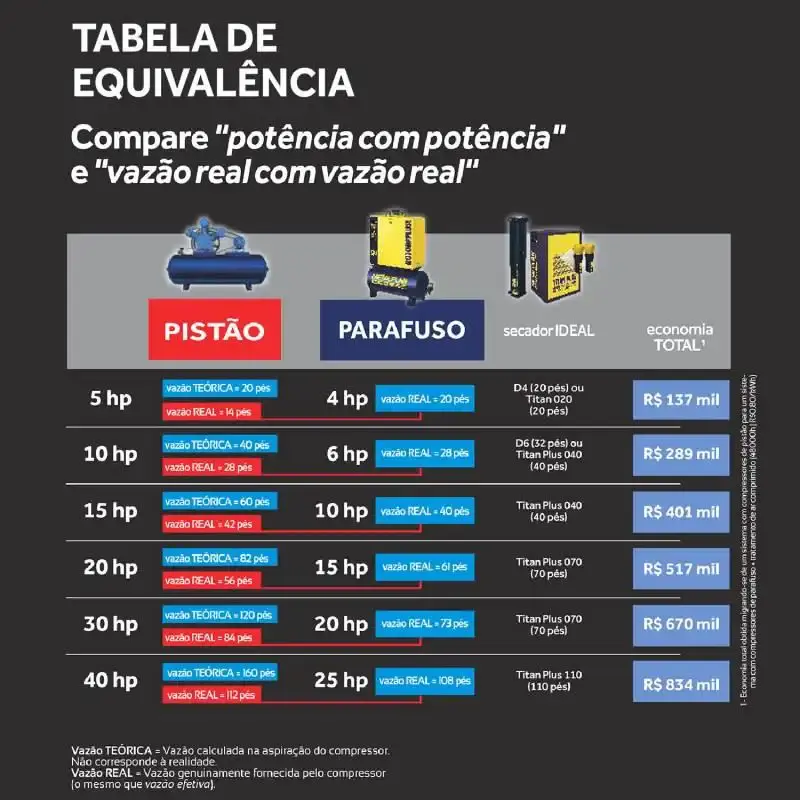 Compressor de parafuso 25,0 HP 9,0 BAR 163L 220V rotor plus 25 Metalplan 220 V — fotografia 3