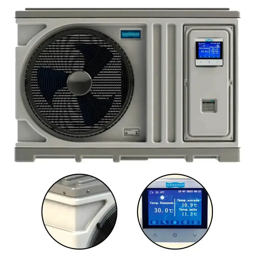 Aquecedor Trocador de Calor para Piscinas até 39.000 Litros 39.000 BTH/h TH-40 220V SODRAMAR 220 V