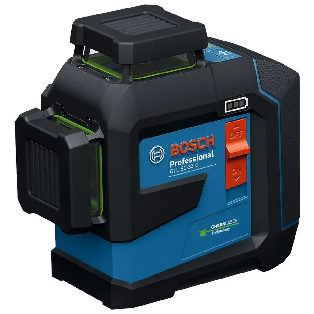 Nível a laser linhas verdes 30 metros GLL 80-33 g Bosch