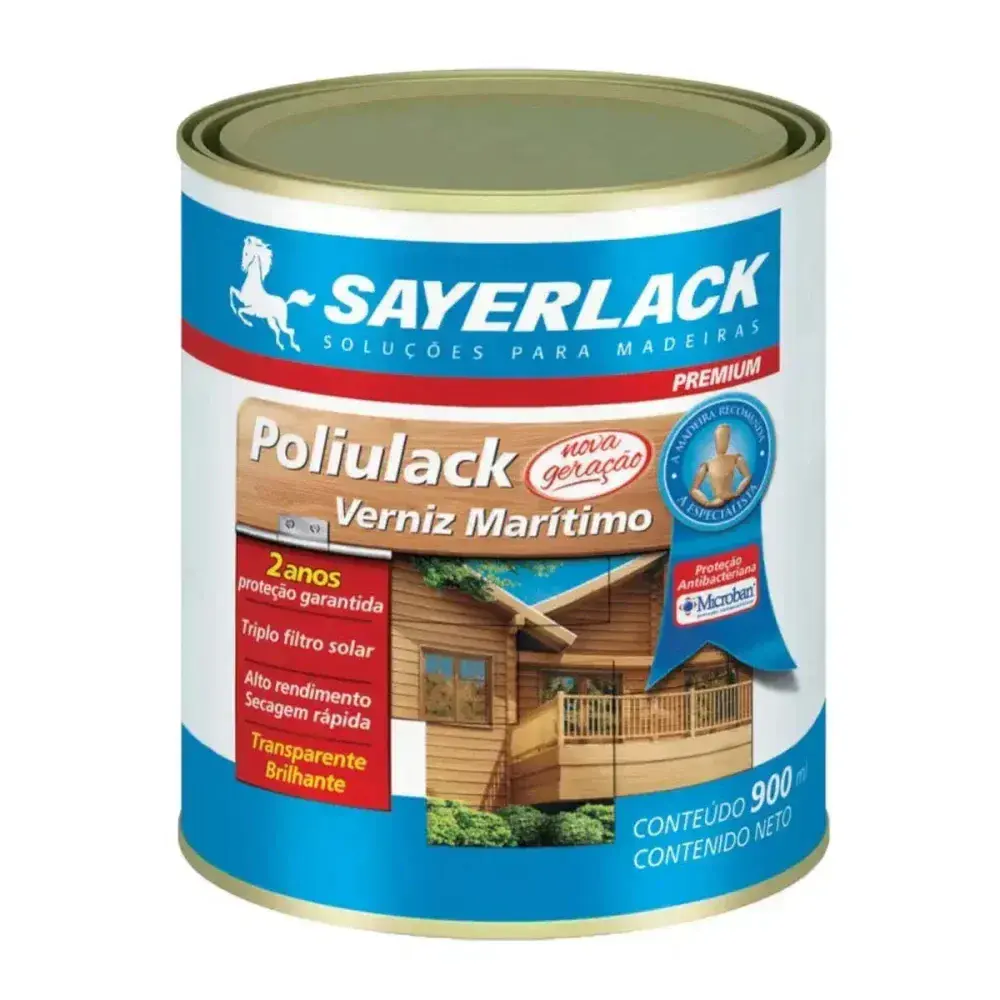 Verniz poliulack brilhante 900ML transparente Sayerlack — fotografia 2