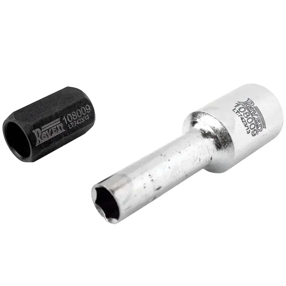 Chave soquete longa e adaptador p/ polia de alternador 108009 Raven — fotografia 6