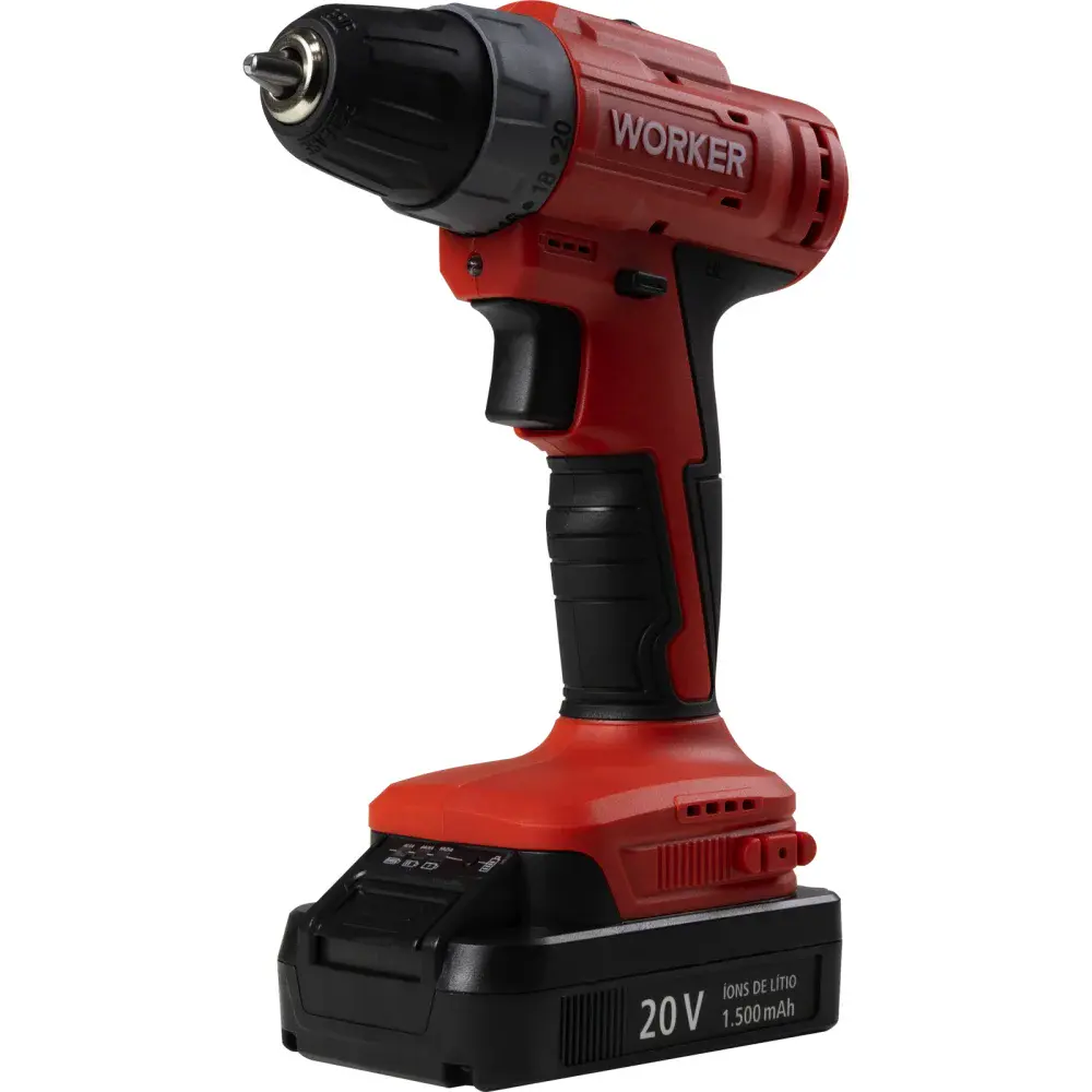 Parafusadeira 20V 1 bat 13PCS brushless Worker — fotografia 3
