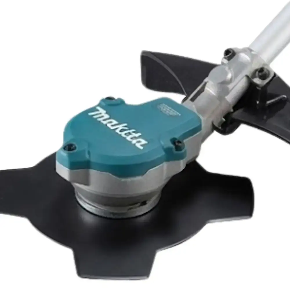 Roçadeira lateral 36V 2 baterias 5A carregador simples Makita — fotografia 4