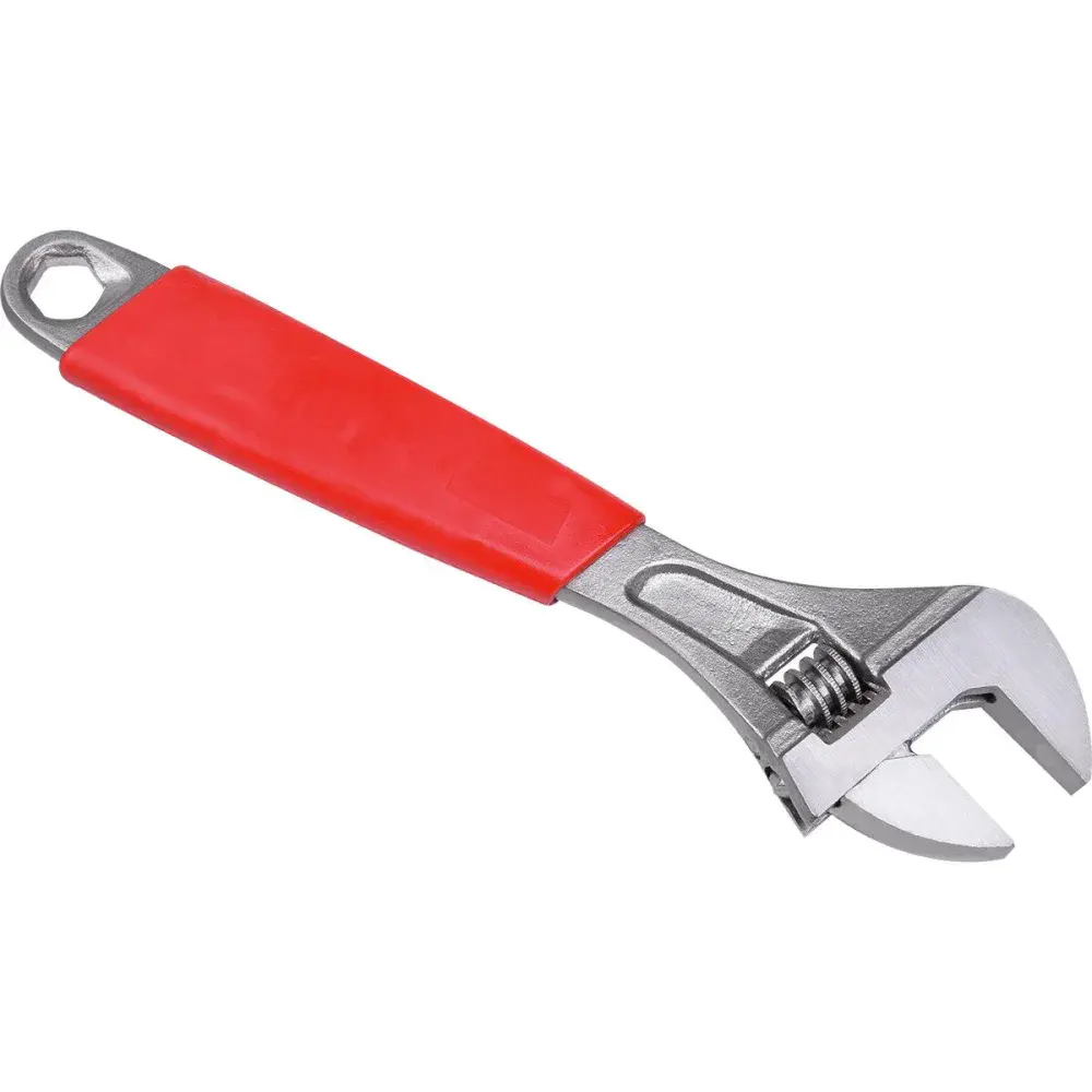 Chave ajustável 6 - 150MM niquelado cabo pvc Worker — fotografia 3