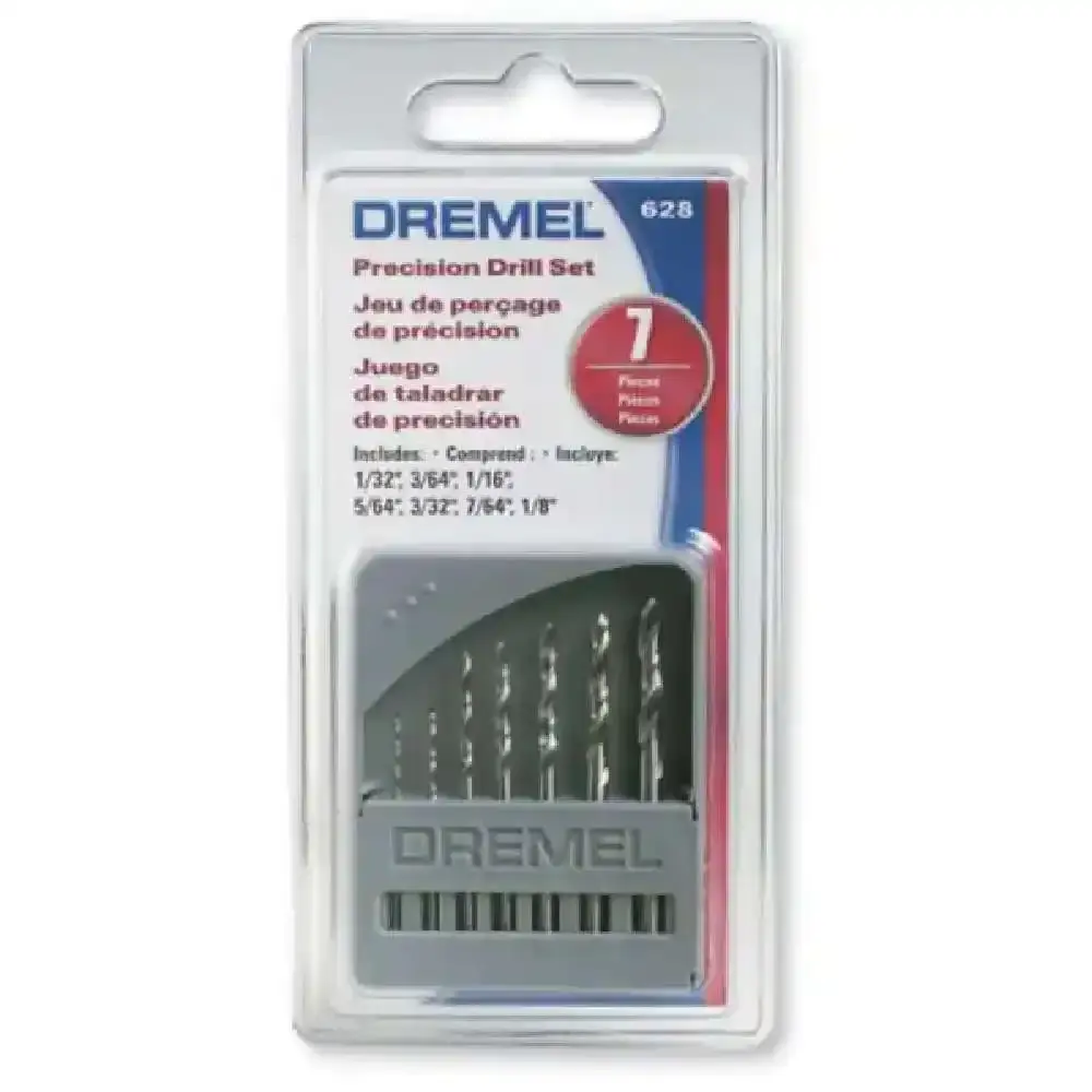 Jogo de brocas 0.8 a 3.2 MM referência 628 com 7 peças Dremel