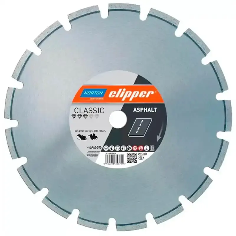 Disco de corte diamantado para asfalto e concreto 14 POL classic clipper Norton