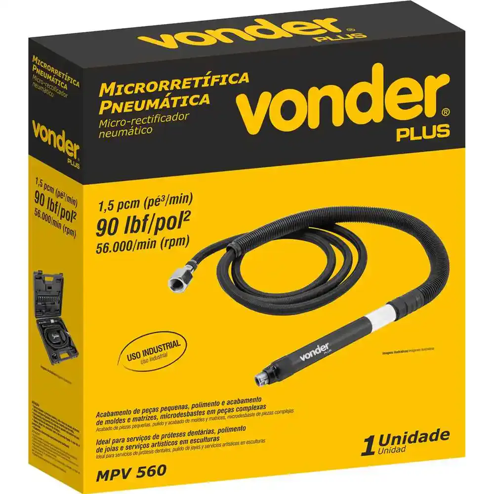 Microrretífica pneumática tipo caneta MPV 560 vonder Vonder Cross — fotografia 7