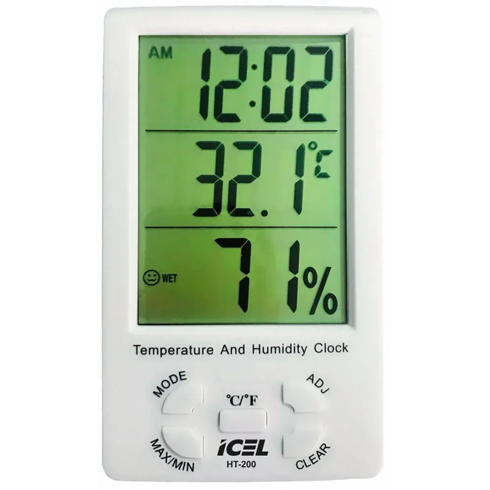 Termo higrômetro digital HT-200 1,5V 10%-99% Icel